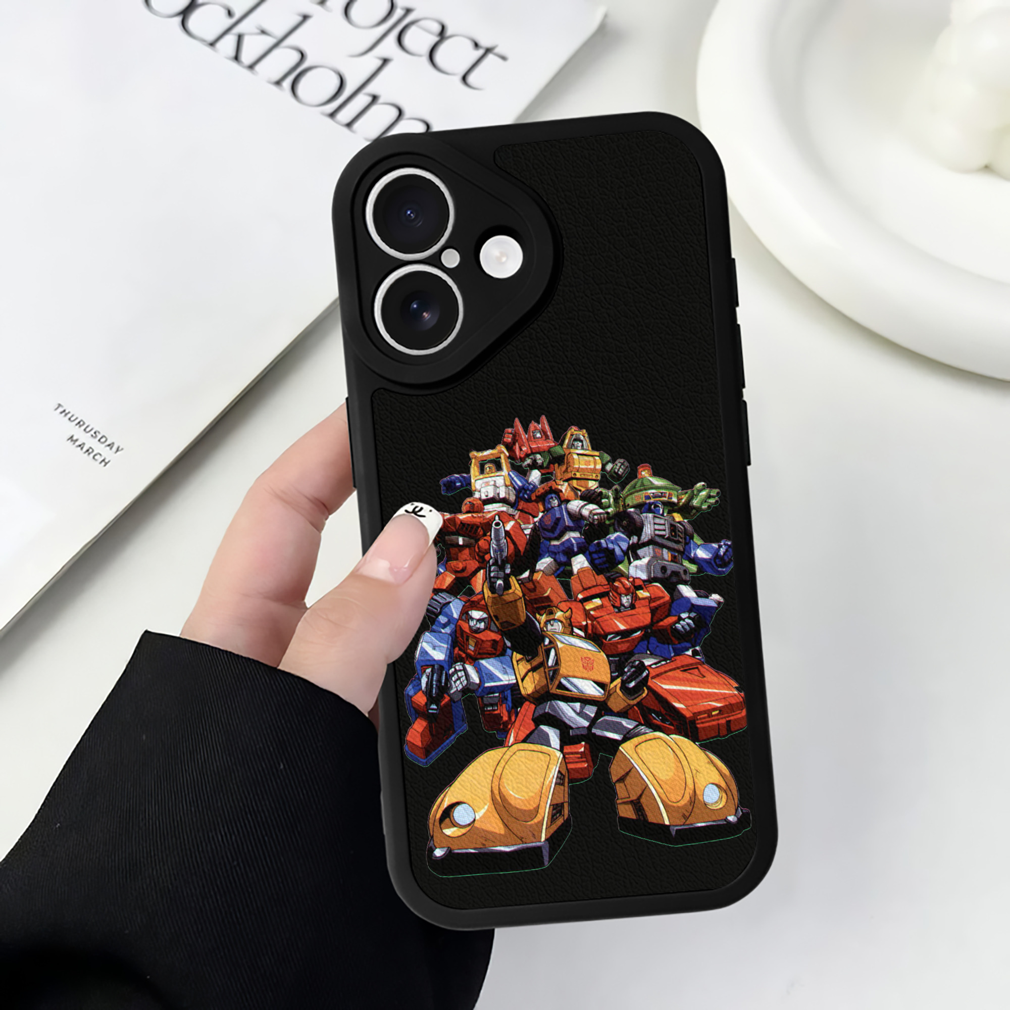 （画像用）  【iPhone 16シリーズ対応】シリコンスマホケース（レザー調） 材質：シリコン